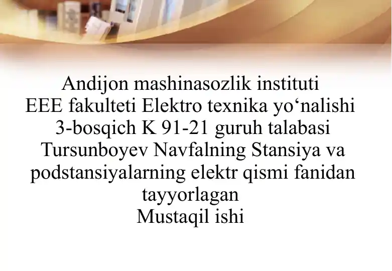 Sinxron kompensatorning vazifasi va tuzilishi