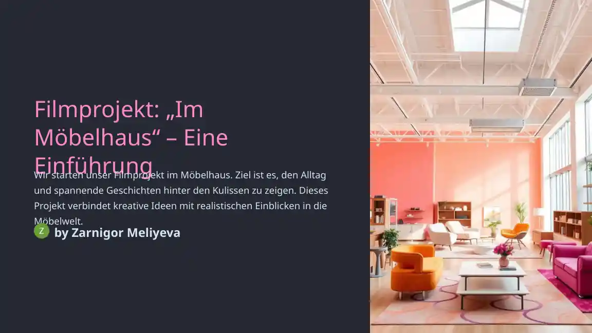 Filmprojekt: „Im Möbelhaus“ – Eine Einführung