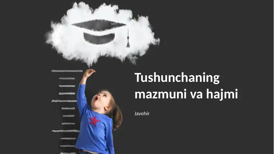 Tushunchaning Mazmuni va Hajmi