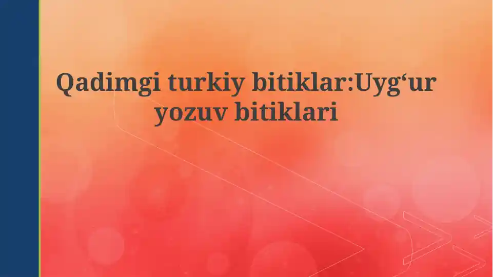 Uygʻur yozuvi bitiklari