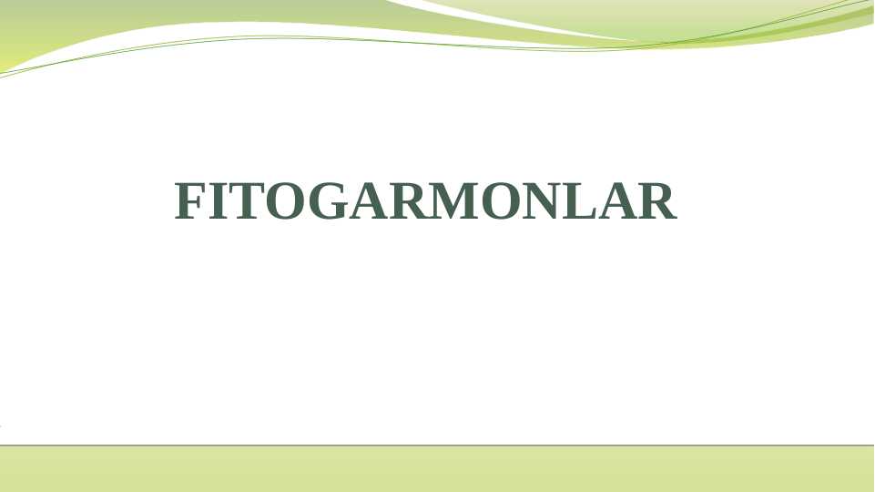 Fitogarmonlar