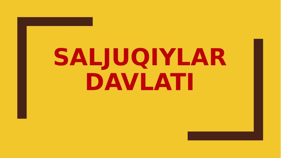 Saljuqiylar davlati