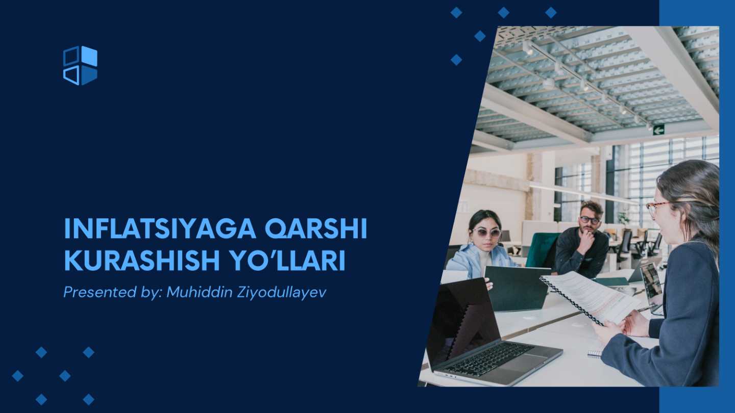 Inflatsiyaga qarshi kurashish yo'llari