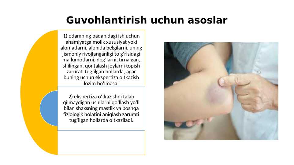 GUVOHLANTIRISH va MURDANI EKSGUMATSIYA QILISH