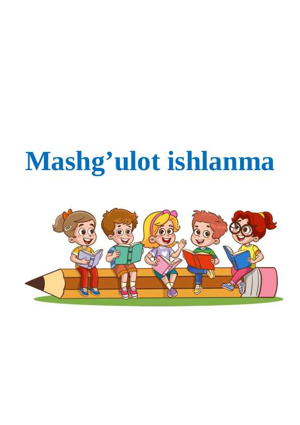 O’lkamiz ne’matlari mavzusida mashg'ulot ishlanmasi