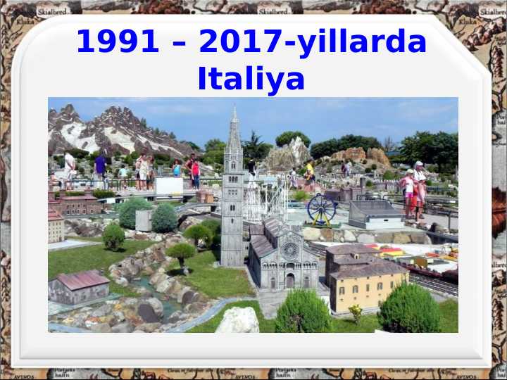 1991 – 2017-yillarda Italiya