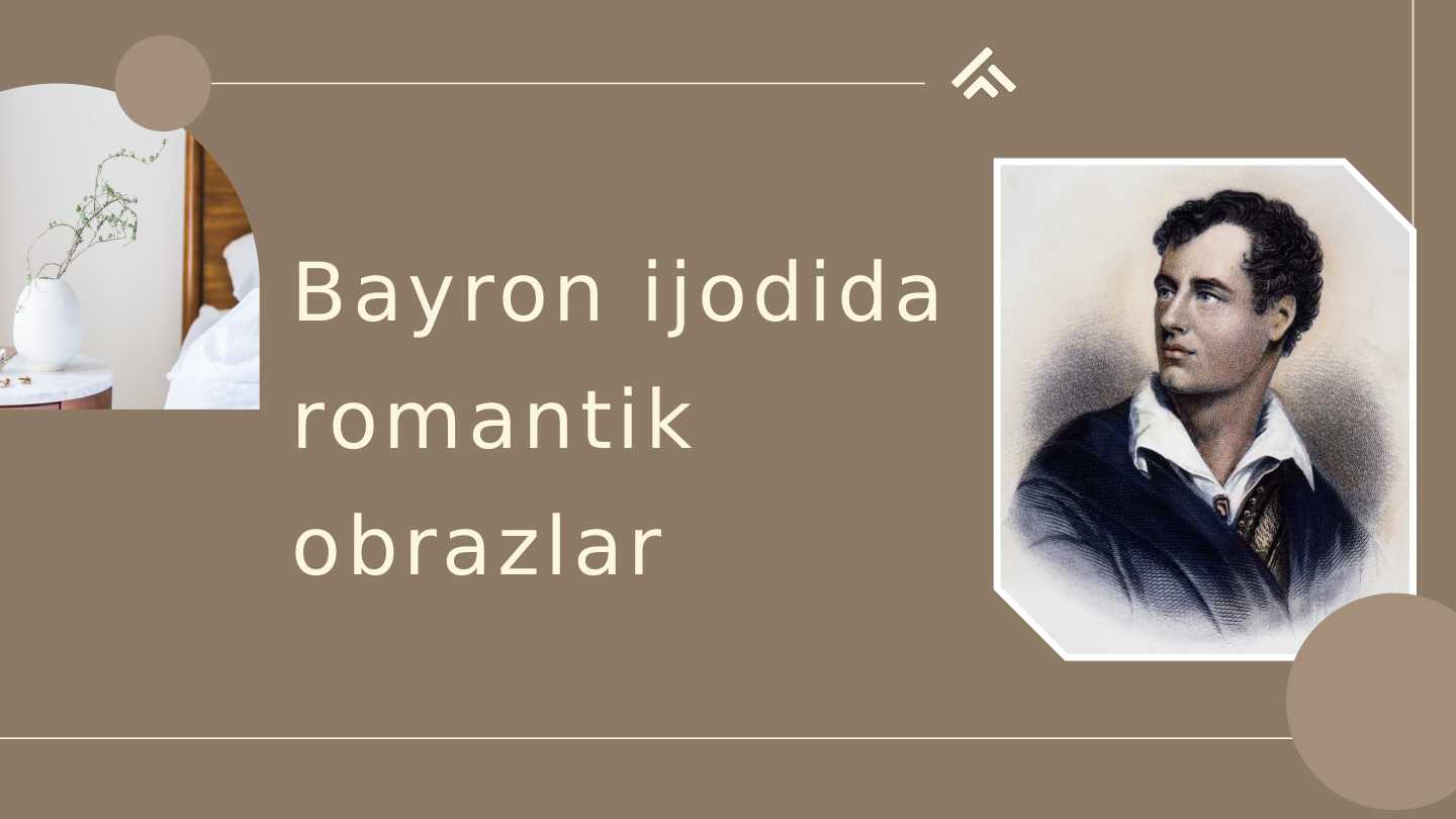 Bayron ijodida romantik obrazlar