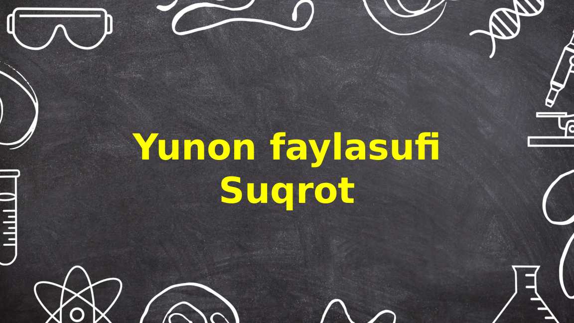Yunon Faylasufi Suqrot