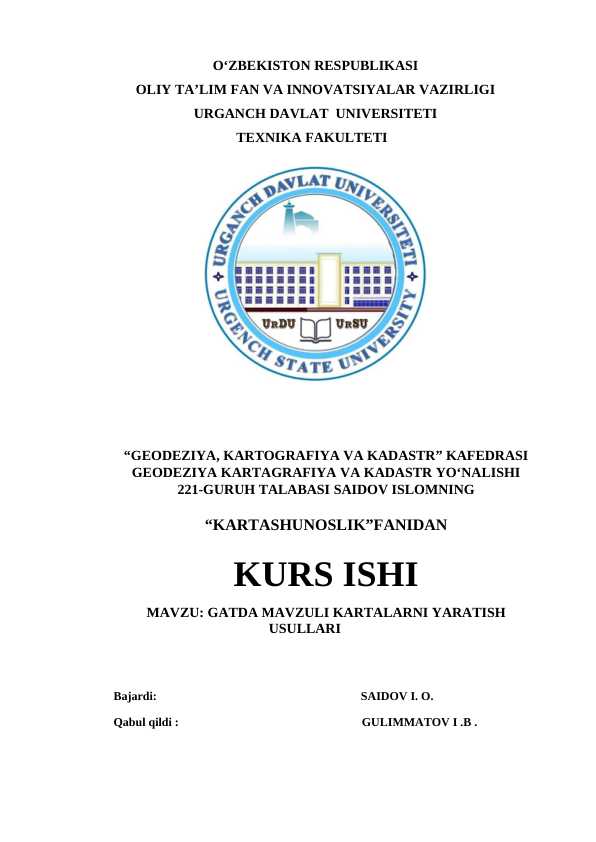 GATDA MAVZULI KARTALARNI YARATISH USULLARI