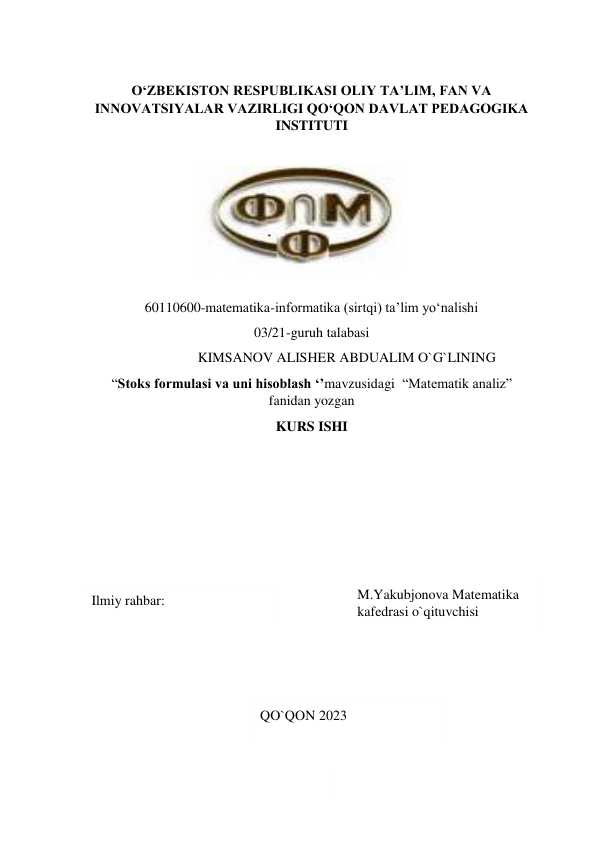 Kurs ishi