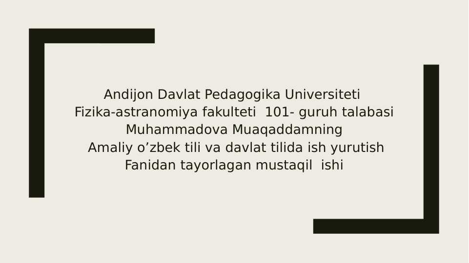 Taqdimot