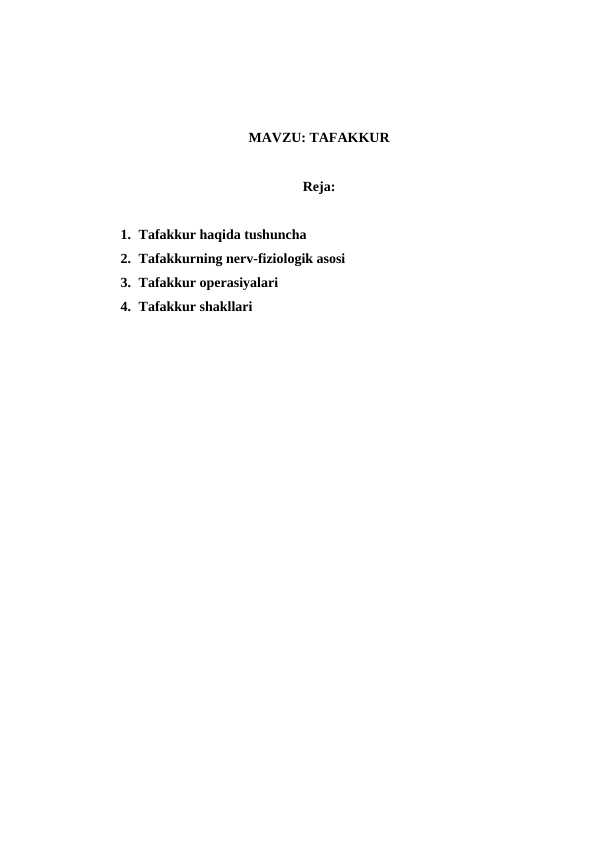 TAFAKKUR