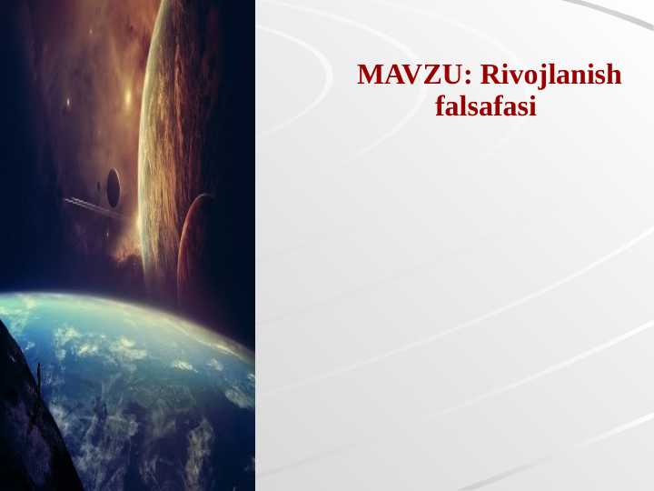 Rivojlanish falsafasi