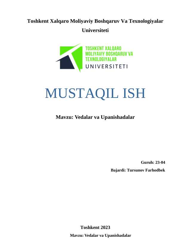 Vedalar va Upanishadalar.docx