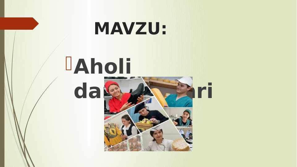 Aholi daromadlari