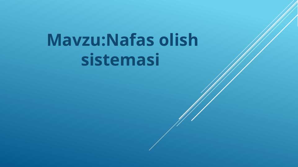 Nafas olish sestimasi
