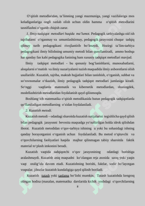 Muammoli metod (kurs ishi )