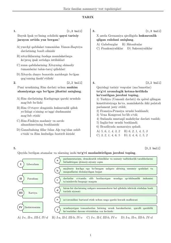 Tarix milliy setifikat