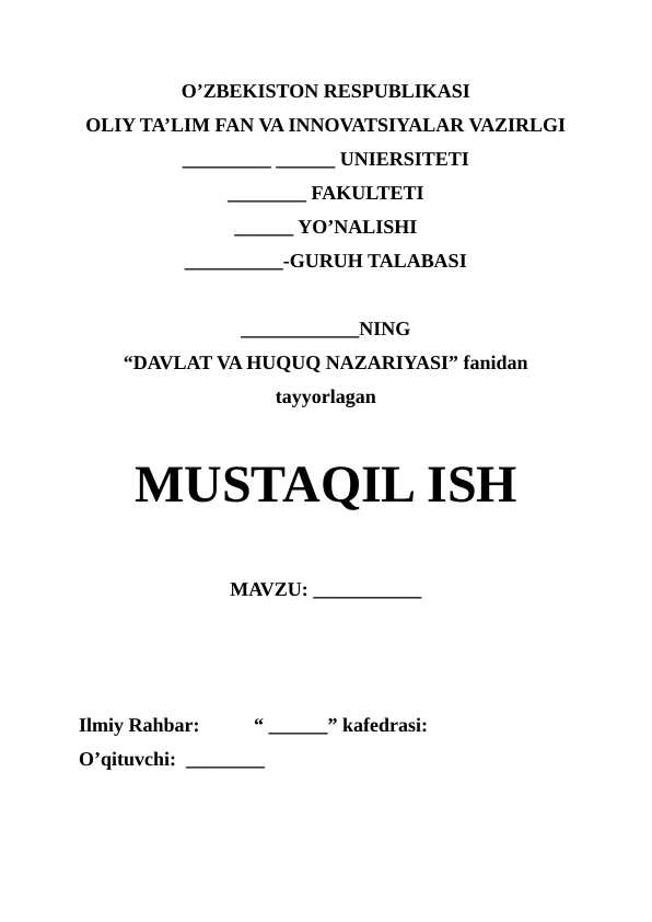 Betlik. Kurs ishi Referat mustaqil ish maqola malakaviy ish uchun.