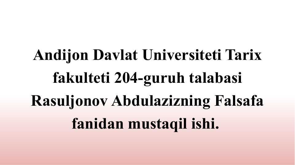 ETIKA fanining paydo bo‘lishi va jamiyatdagi o‘rni