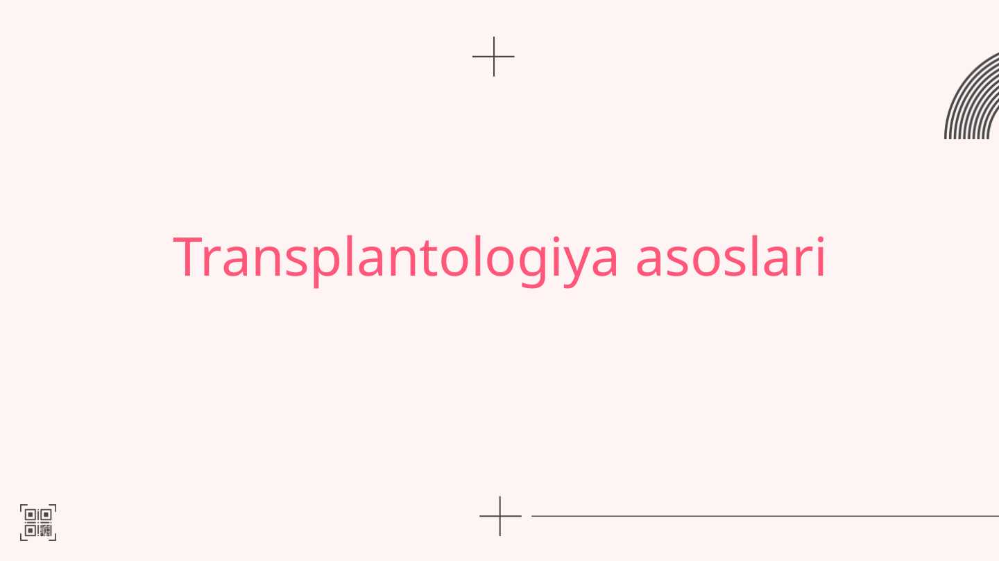 Transplantologiya asoslari