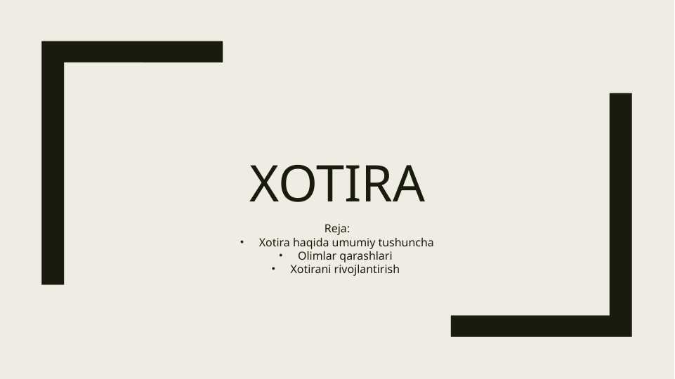 Xotira