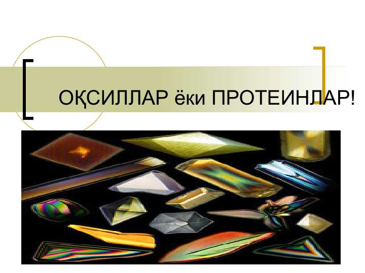 Oqsillar yoki proteinlar ОҚСИЛЛАР ёки ПРОТЕИНЛАР