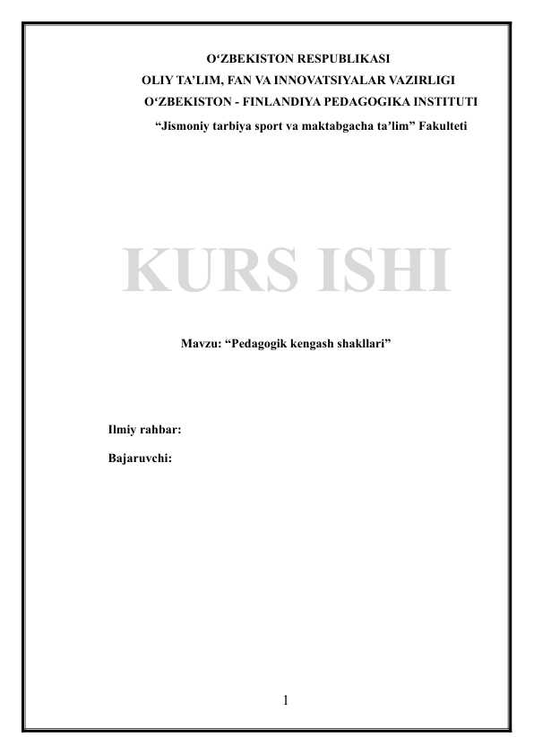 Pedagogik kengash shakllari