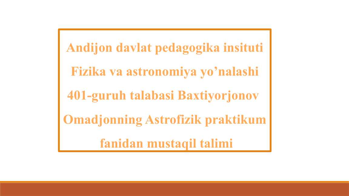 9.Yulduz radiusi o'lchov usullari