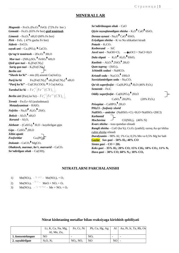 Kimyodan Formula kitobchasi
