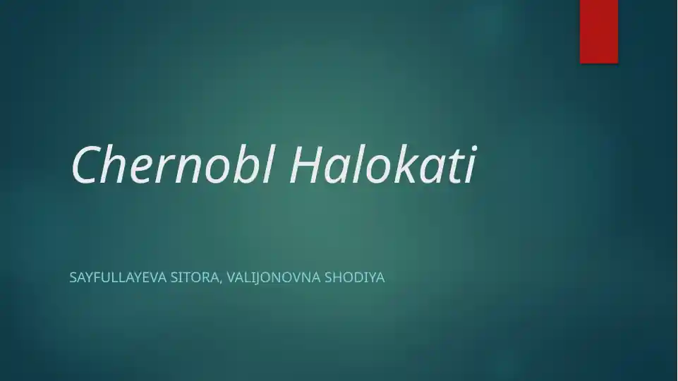 Chernobl halokati