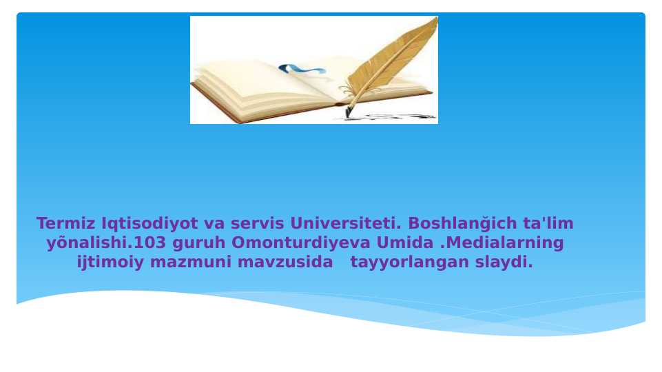 Medialarning ijtimoiy mazmuni