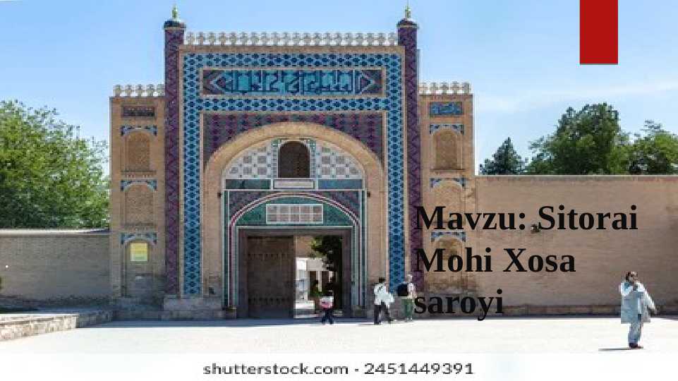 Sitorai Mohi Xosa saroyi