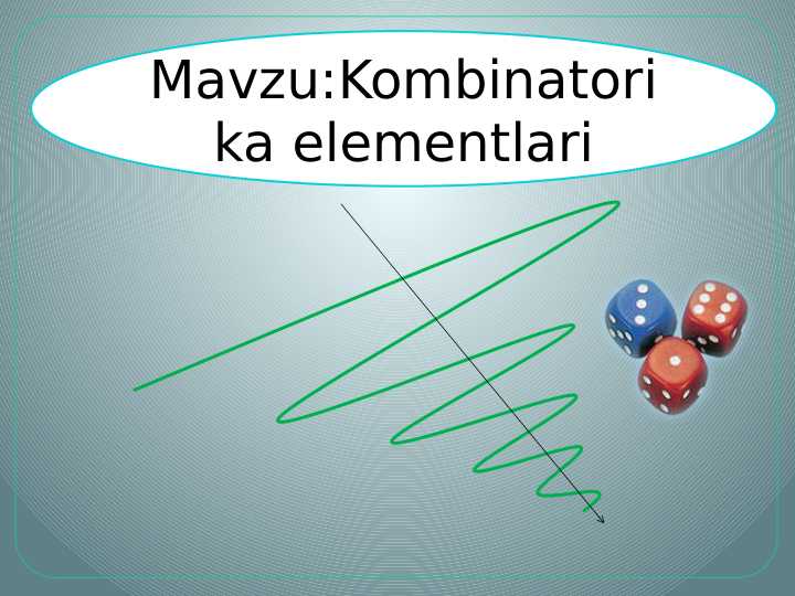 8-sinf algebra Kombinatorika elementlari