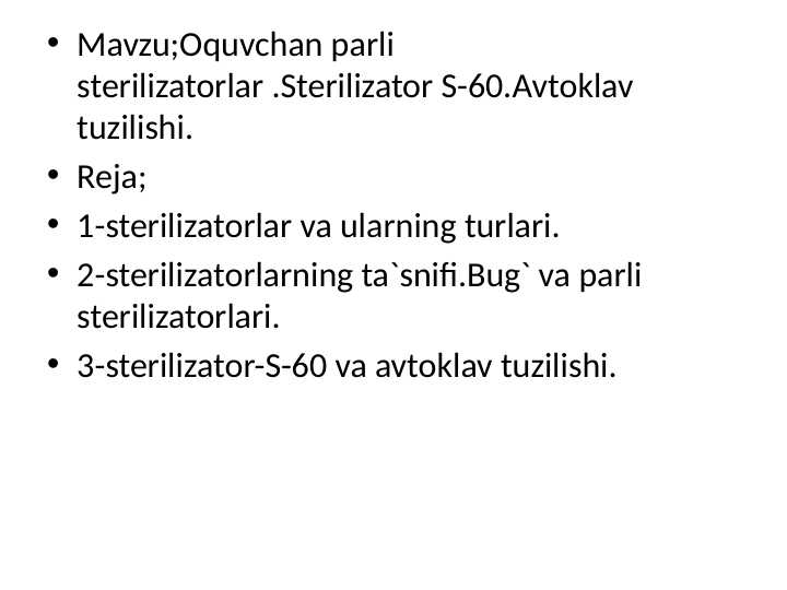 Oquvchan parli sterilizator