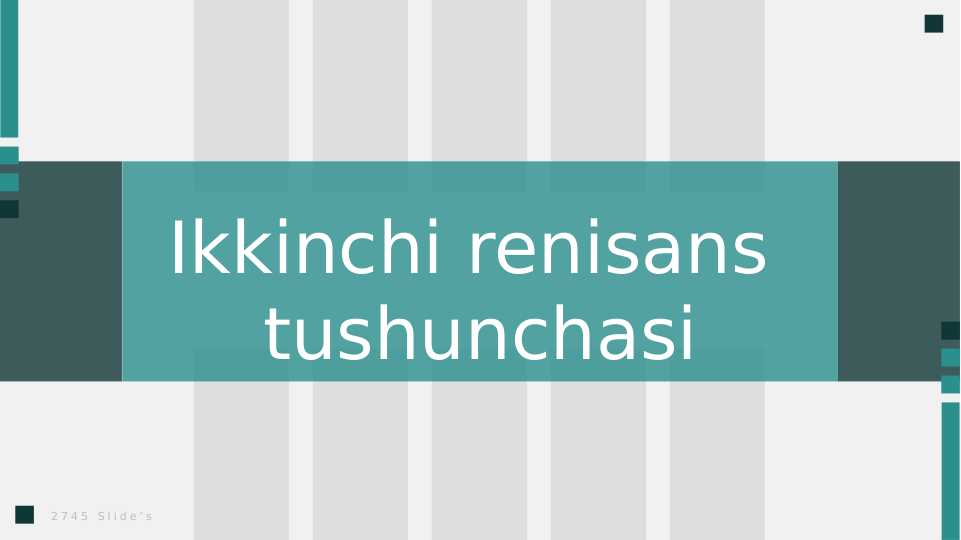 Ikkinchi renisans tushunchasi