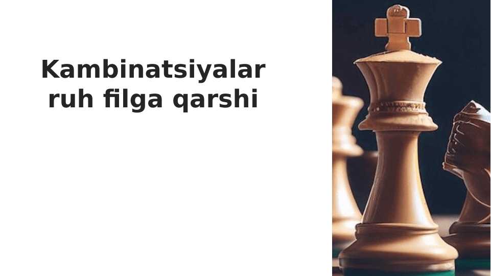 Kambinatsiyalar ruh filga qarshi