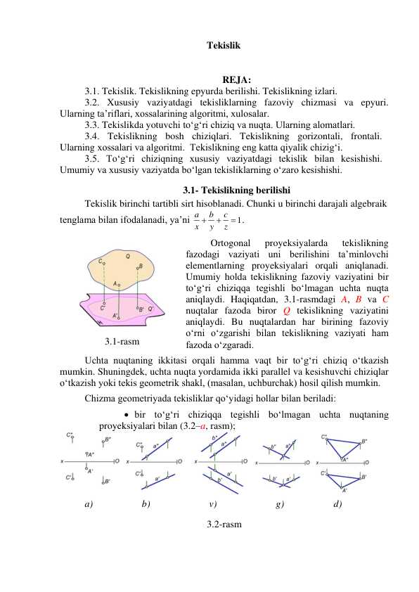 Tekislik