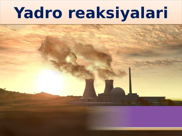 Yadro reaksiyalari
