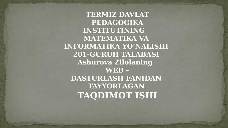 Arifmetik amallar. Mantiqiy binar amallar. Tenglik amali. Munosabat(taqqoslash) amali. Xatolarni yashirish amali