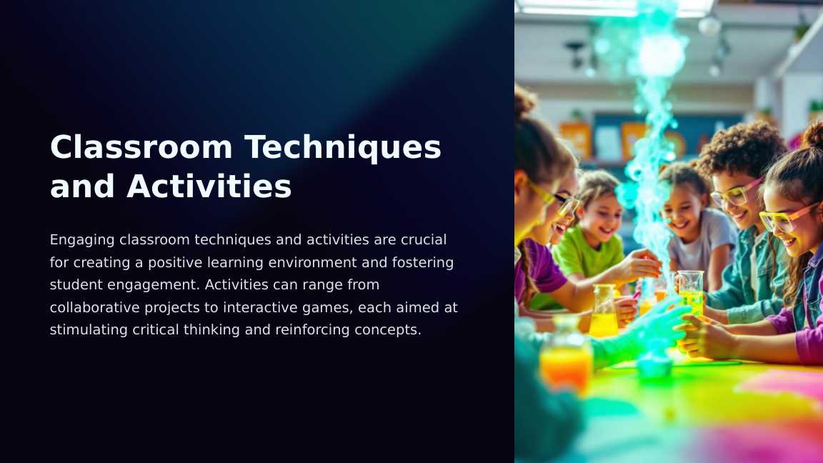Classroom Techniques and Activities