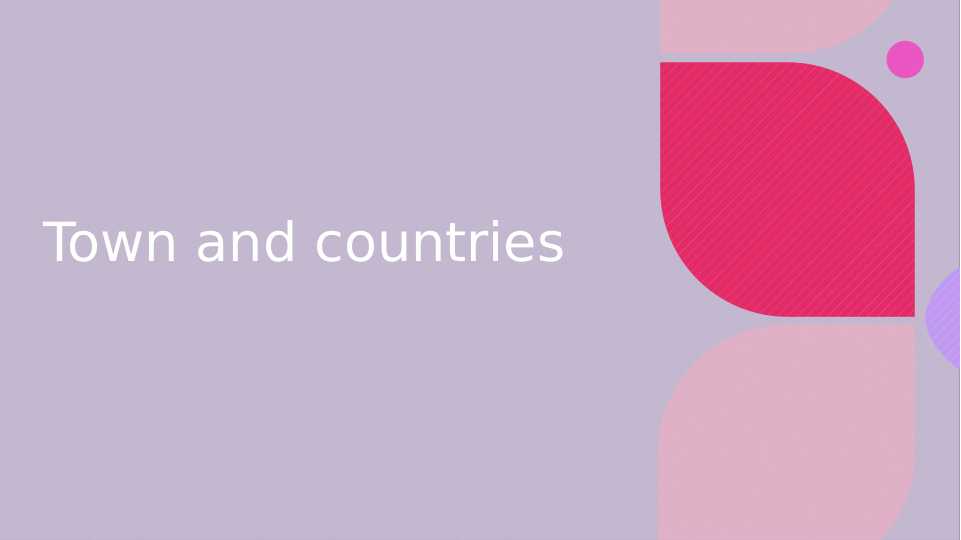 Town and countries