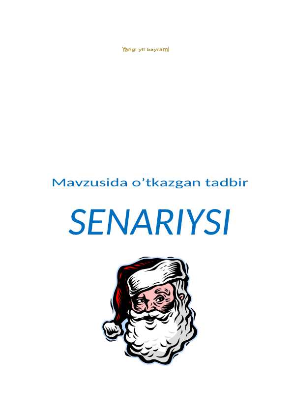 Yangi yil senarri