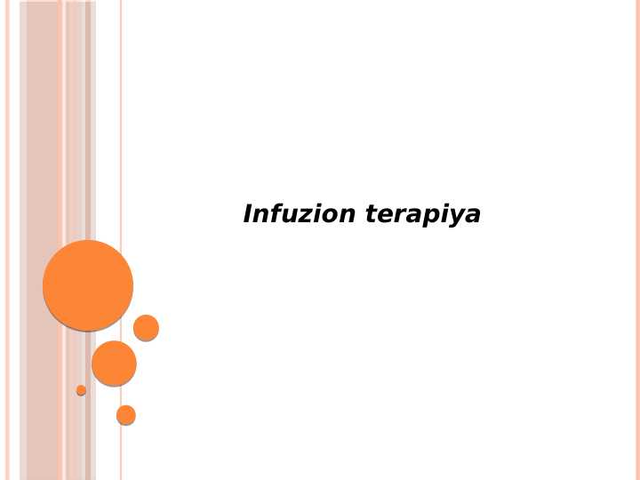Infuzion
terapiya