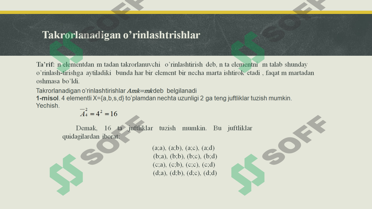 Ehtimollar nazaryasi haqida batafsil