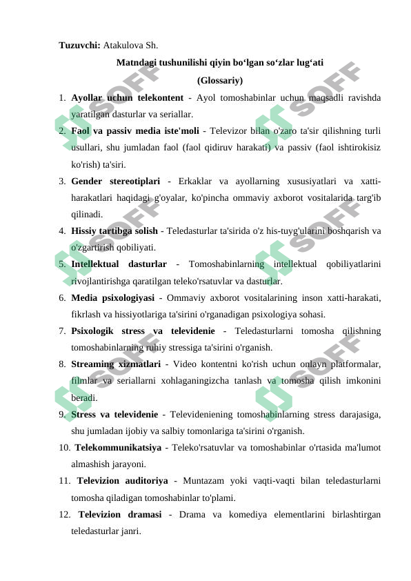 Ayollar va televizor