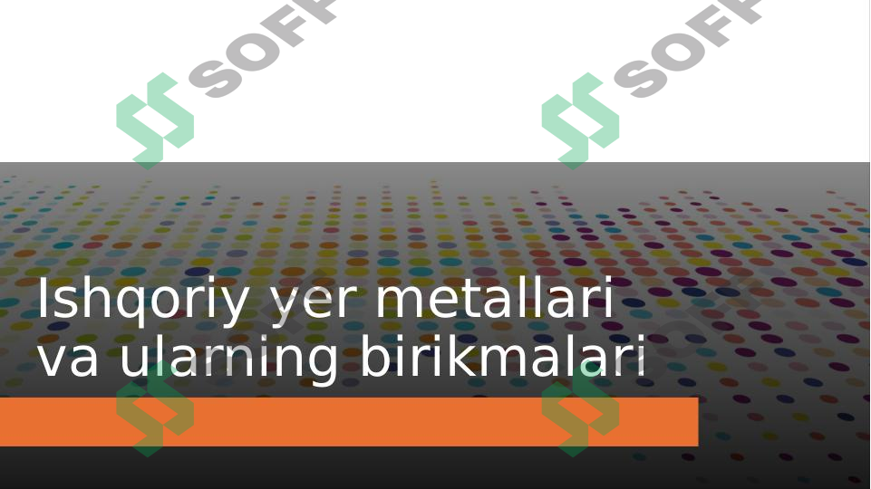 Ishqoriy yer metallari va ularning birikmalari