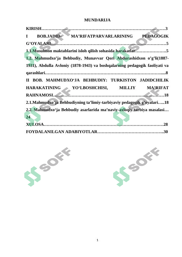 Mahmudxo'ja Behbudiyning ijtimoiy pedagogik qarashlari