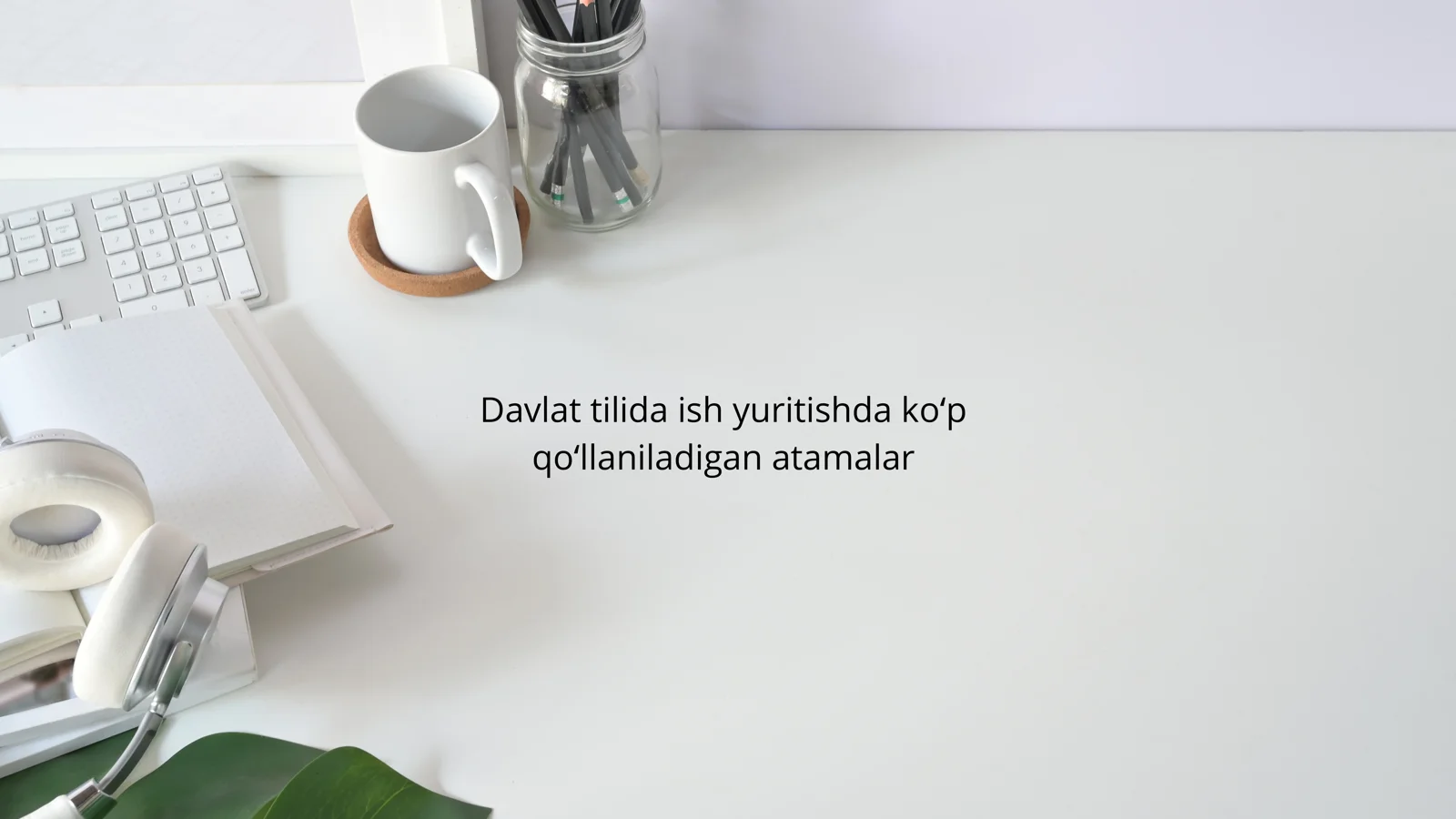Davlat tilida ish yuritishda koʻp qoʻllaniladigan atamalar