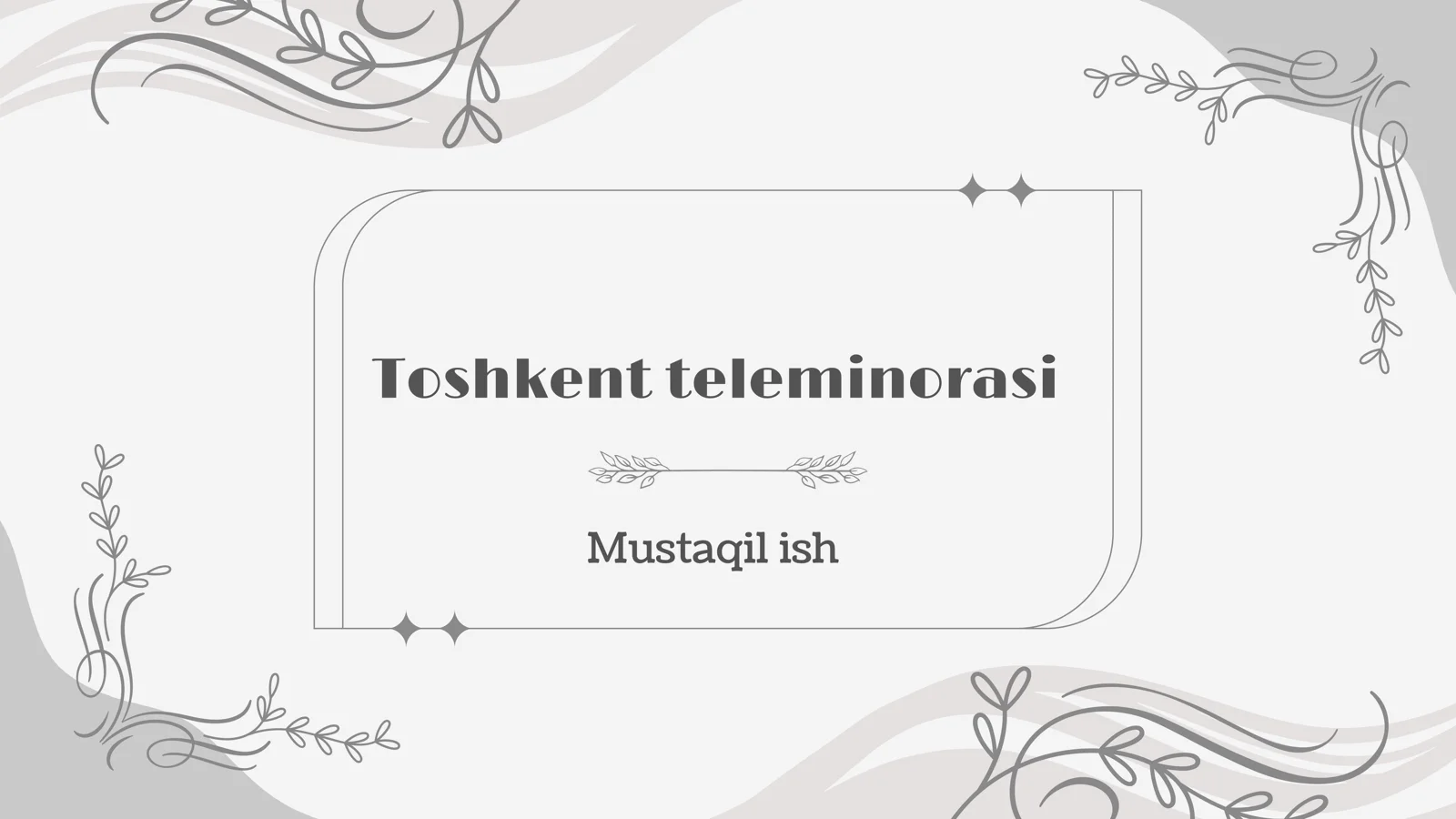 Toshkent teleminorasi